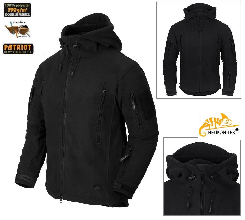 Helikon Tex Patriot Fleece Jacket Black (BL-PAT-HF)
