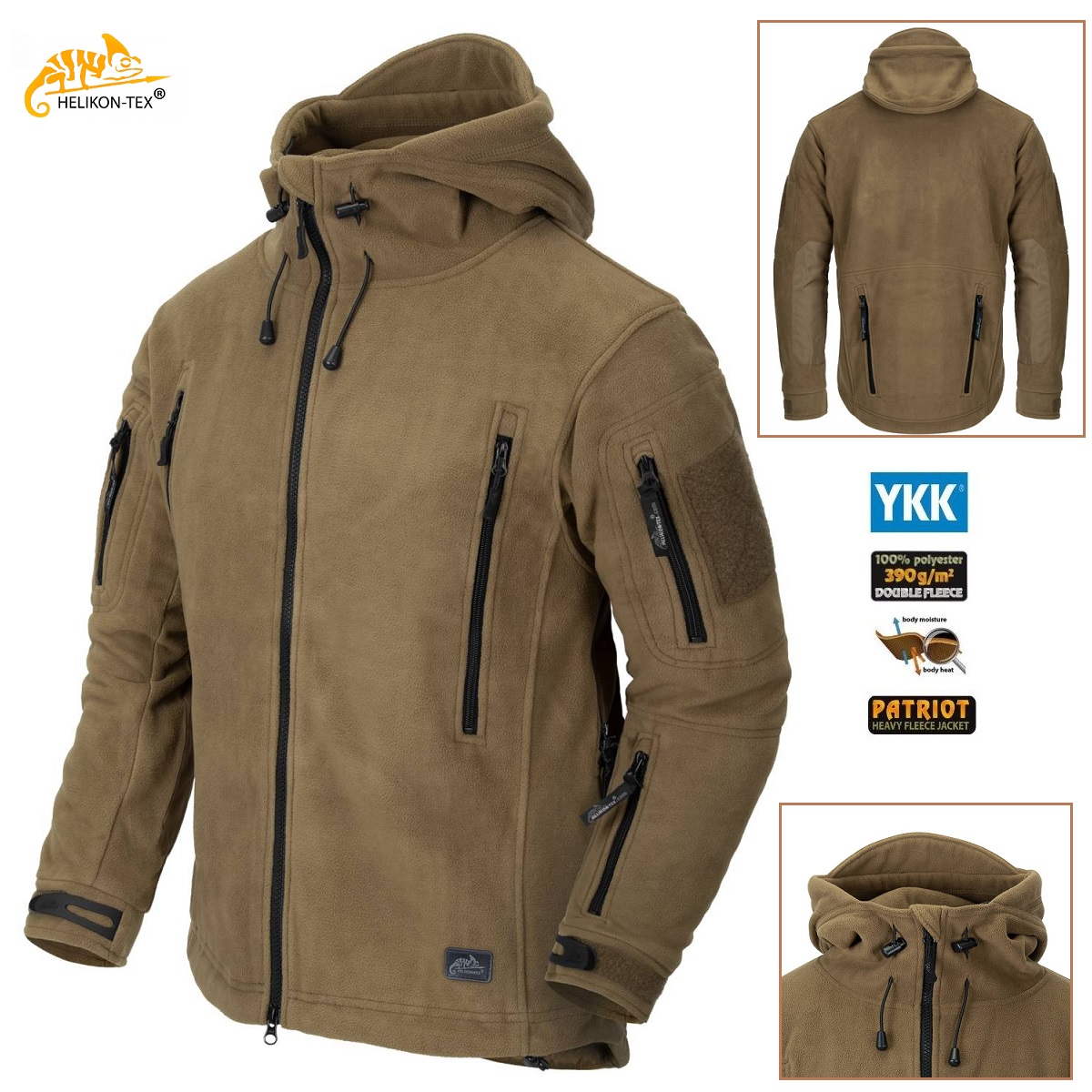 Helikon tex Patriot Fleece Jacket COYOTE( BL-PAT-HF-11)