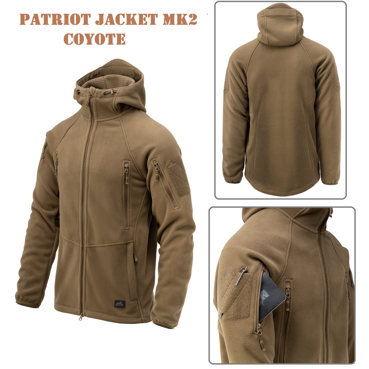 Helikon-Tex PATRIOT MK2 Fleece Jacket Coyote (BL-PJ2-FH-11)