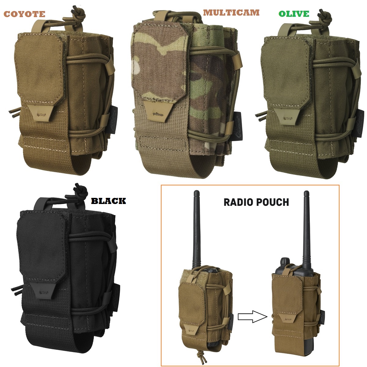 HELIKON-TEX RADIO POUCH UNIVERSAL (MO-GRP-CD)