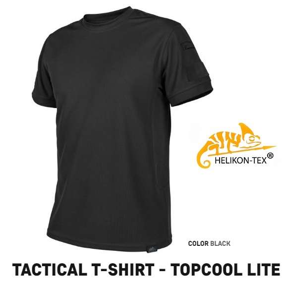 HELIKON TEX TACTICAL T-SHIRT - TOPCOOL LITE- BLACK (TS-TTS-TL-01)