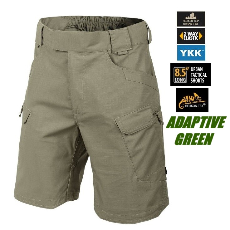 Helikon Tex Urban Tactical Short 8,5" Adaptive Green - Bermuda tessuto Rip-Stop( SP-UTS-PR-12)