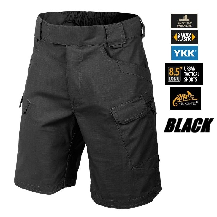 Helikon Tex Urban Tactical Short 8,5" Black - Bermuda tessuto Rip-Stop( SP-UTS-PR-01)