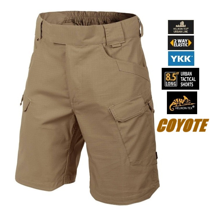 Helikon Tex Urban Tactical Short 8,5" Coyote - Bermuda tessuto Rip-Stop( SP-UTS-PR-11)