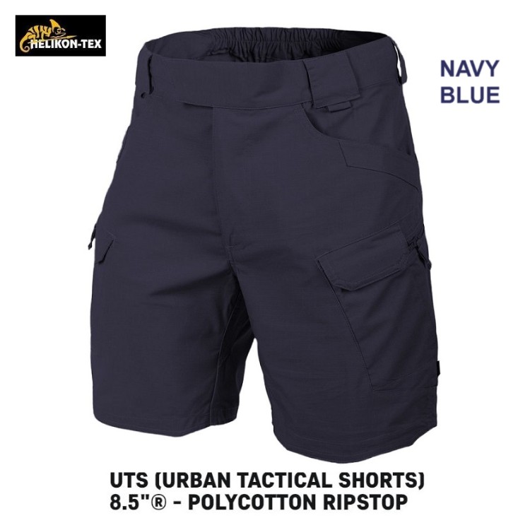 Helikon Tex Urban Tactical Short 8,5" Navy Blue - Bermuda tessuto Rip-Stop( SP-UTS-PR-37)