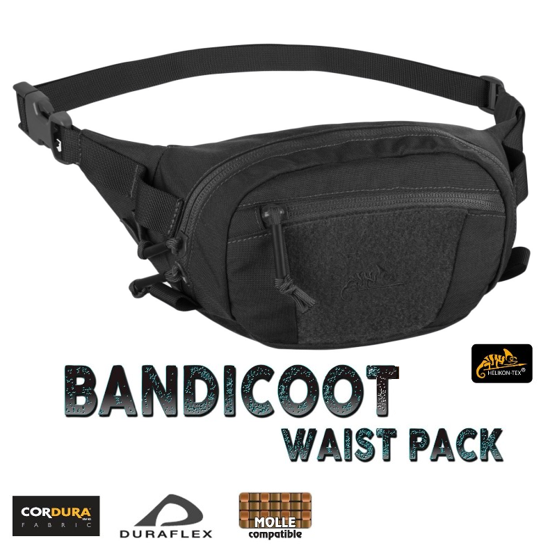 HELIKON BANDICOOT WAIST PACK BLACK - marsupio nero(TB-BDC-CD)