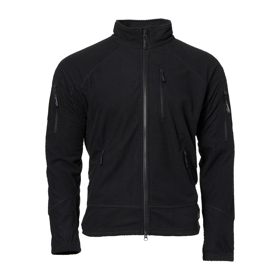 Helikon Tex Black ALPHA Tactical Grid Fleece Jacket (BL-ALT-FG-01)