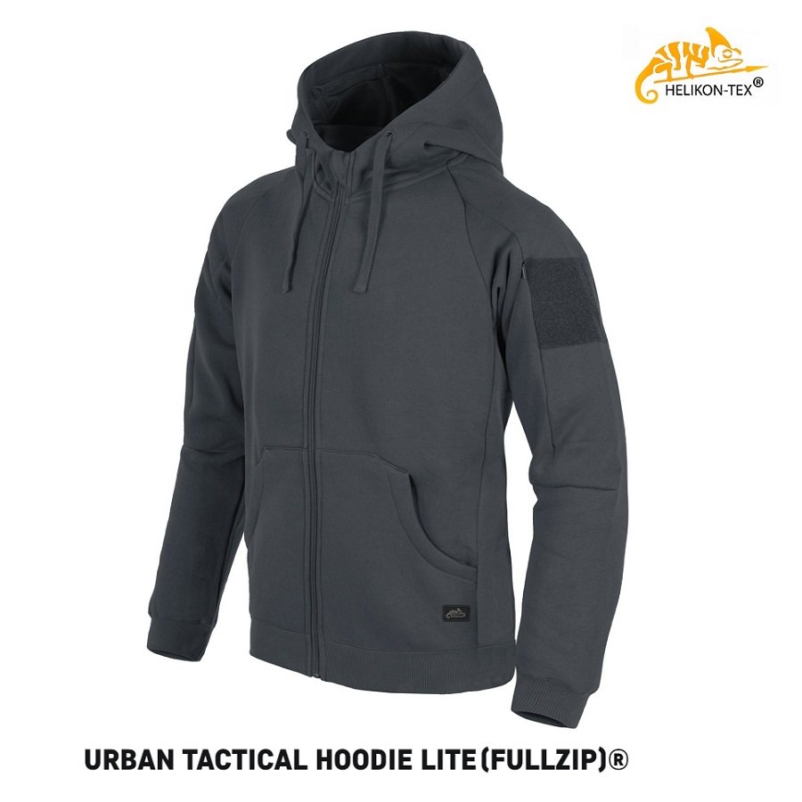 HELIKON TEX URBAN TACTICAL HOODIE LITE FULL ZIP GREY (BL-ULF-CB-19)