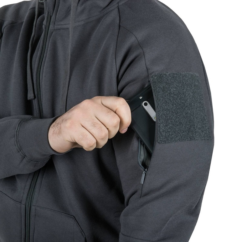 HELIKON TEX URBAN TACTICAL HOODIE LITE FULL ZIP GREY (BL-ULF-CB-19) - Image 5