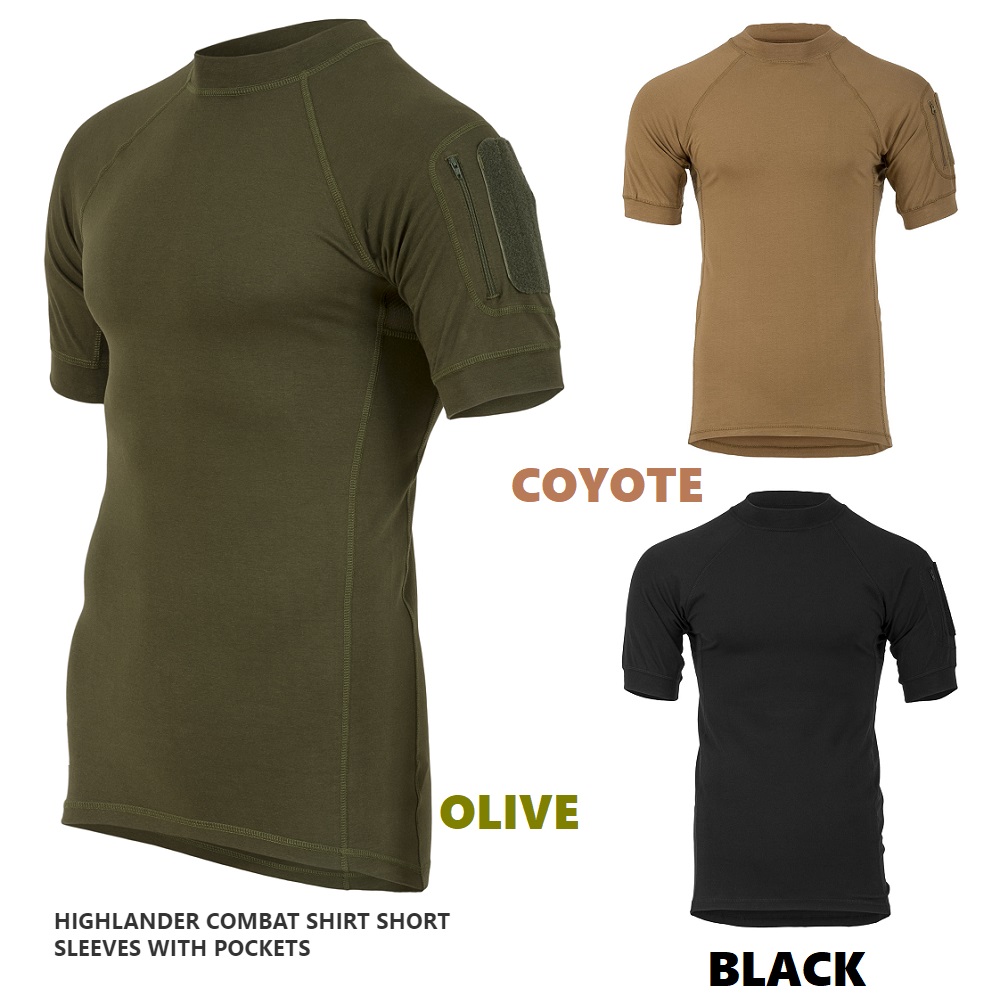 HIGHLANDER COMBAT SHIRT SHORT SLEEVES WITH POCKETS