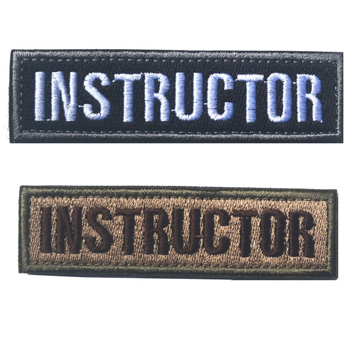 INSTRUCTOR patch con velcro sul retro