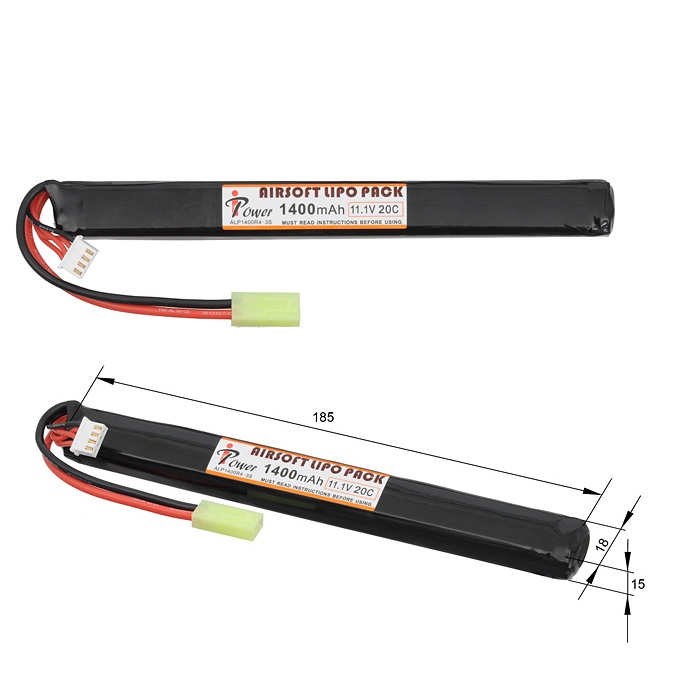 IPOWER Battery Li-Po 1400mAh 11.1V 20C - Stick