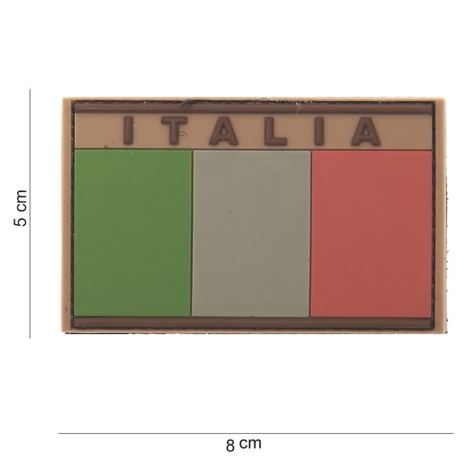 ITALY FLAG DESERT - PVC PATCH