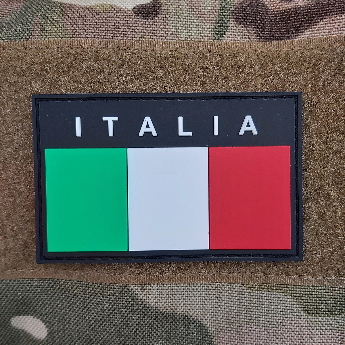 Bandierina Italia in PVC- full color - bordo nero