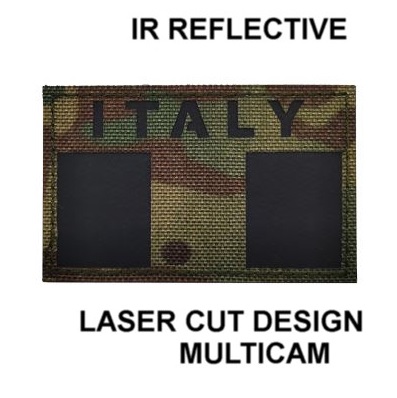 ITALY FLAG MULTICAM - IR REFLECTIVE - LASER CUT DESIGN