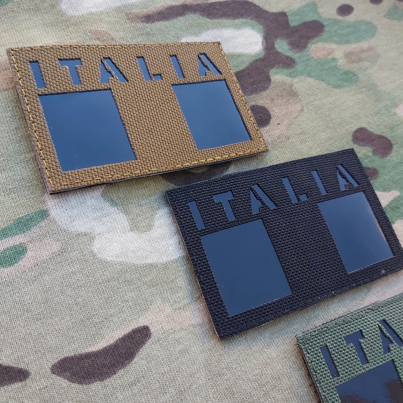 ITALY FLAG - LASER CUT PATCH - INFRARED - immagine 2