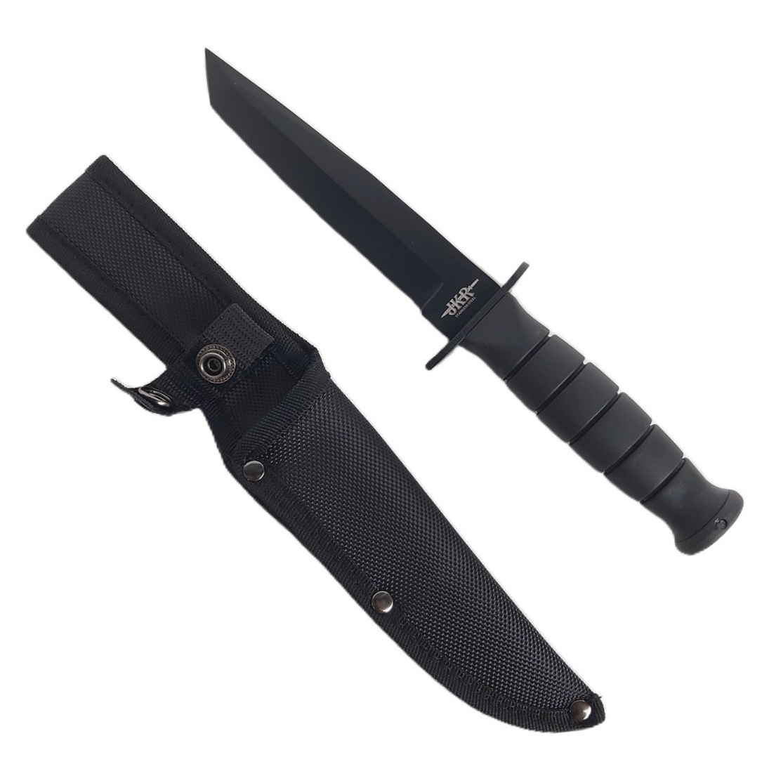 JKR 0772 Combat Knife - Black - Tanto Style