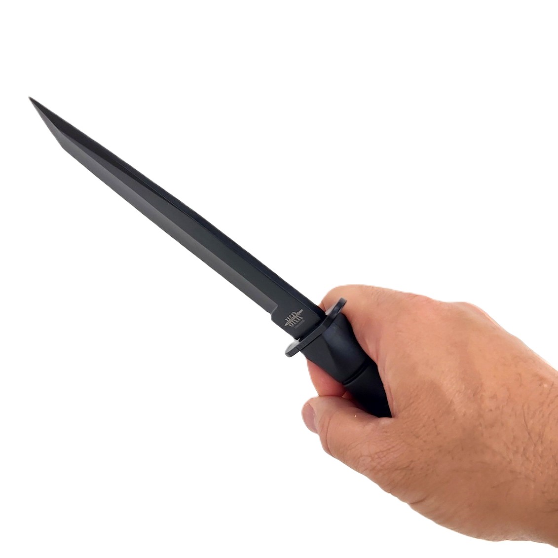 JKR 0772 Combat Knife - Black - Tanto Style - Image 5