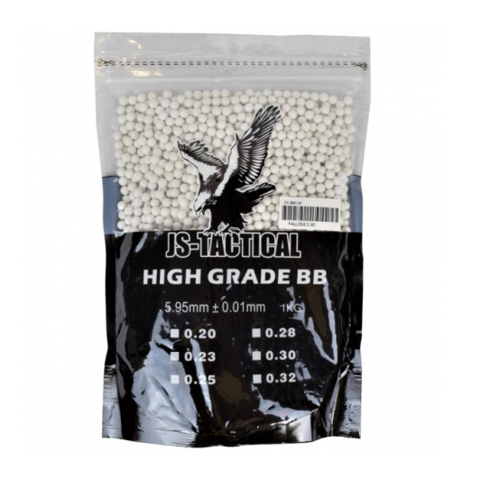 JS TACTICAL PALLINI BIANCO 0.32 gr- busta da 1 Kg