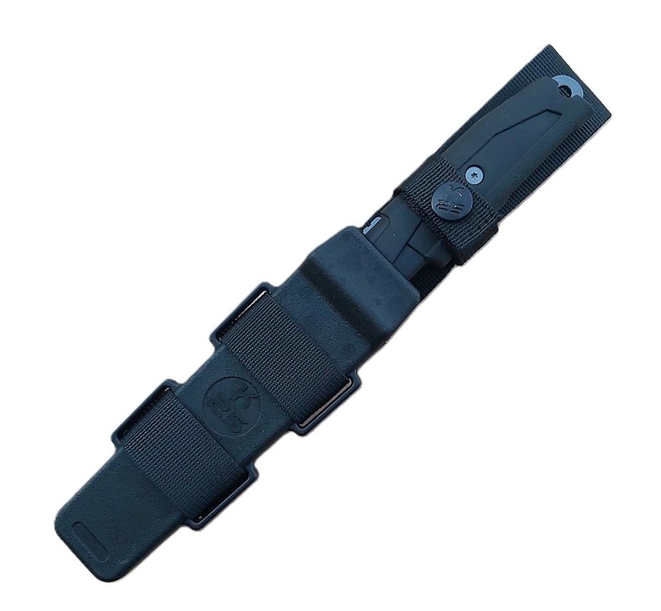 K25 UH‑60 Coltello Tattico a Lama Fissa – Acciaio 7Cr17MoV Titanium Coated – Full Tang – Fodero ABS/Nylon MOLLE – 32380 - Image 3