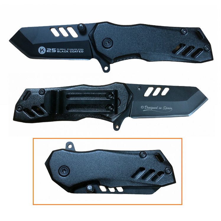 K25 Mini Pocket Knife Black - Lama Tanto- (18644)