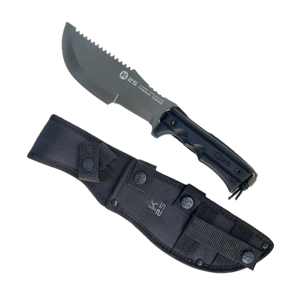 K25 Tracker Black Fixed Knife (32694)