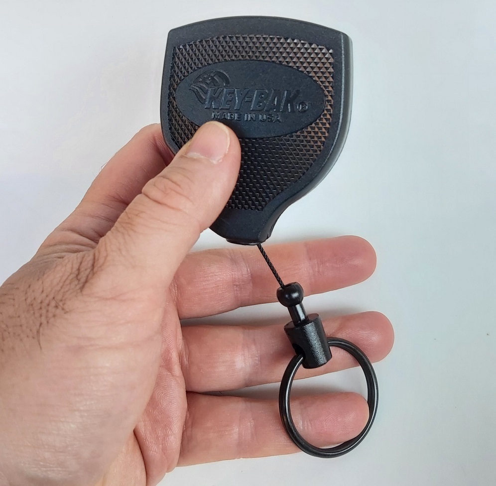 Key-Bak Portachiavi/Correggiolo retrattile SUPER48 Black (KBOS48803) - Image 2