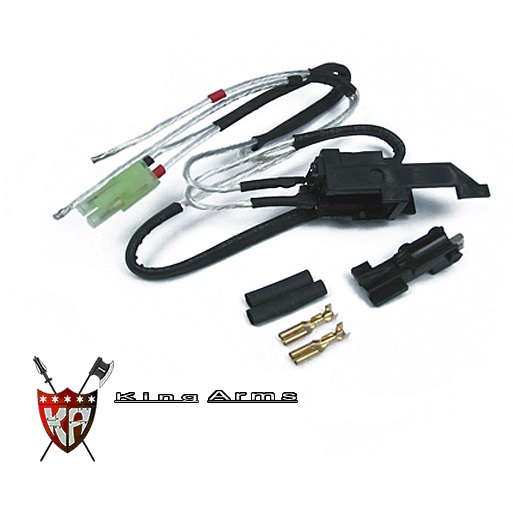 King Arms Silver Cords & Switches Set for G36 Gearbox