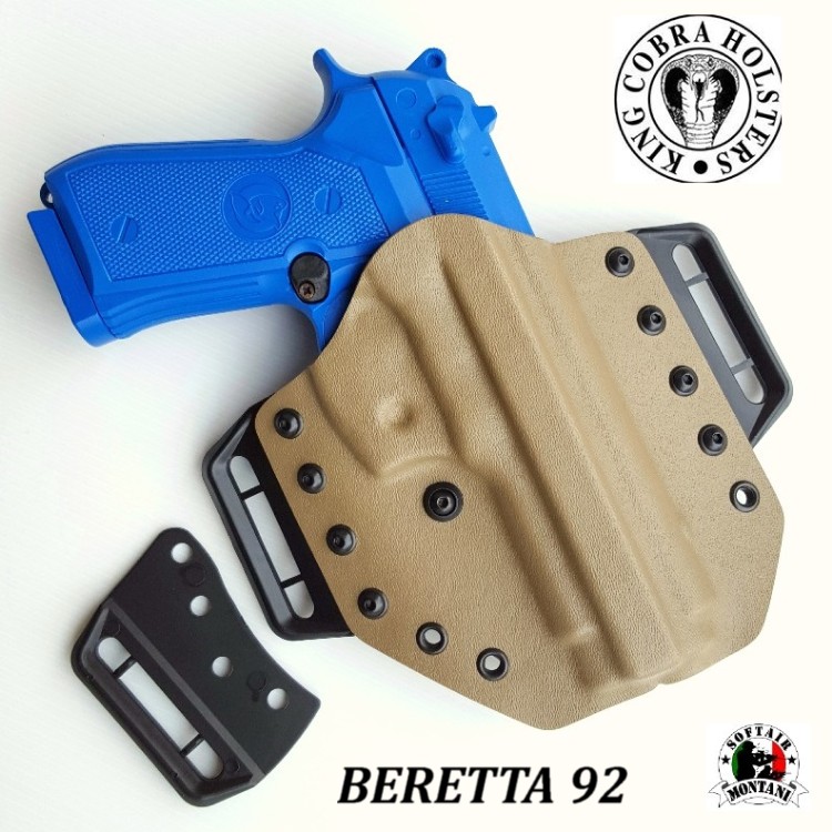 King Cobra Evo One Prime Beretta 92 Fondina Kydex Coyote