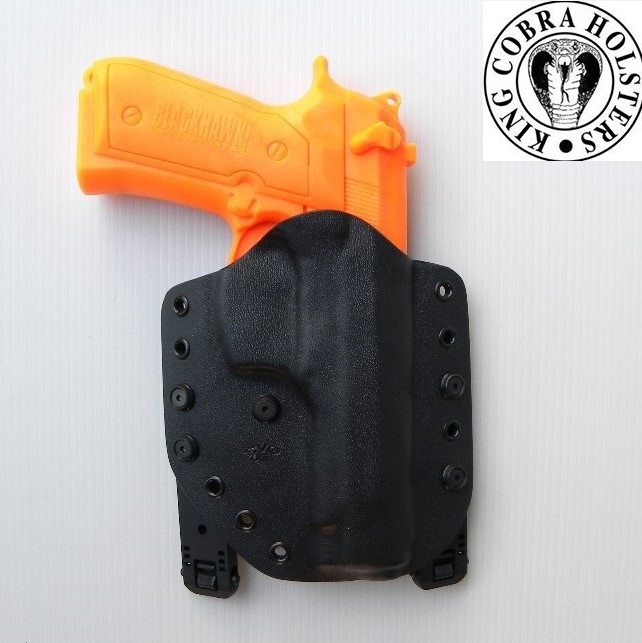 King Cobra Evo One Prime/MOLLE Beretta 92 Fondina Kydex nera