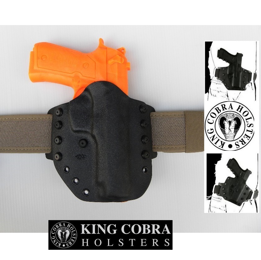 King Cobra Evo One Prime Beretta 92 Fondina Kydex nera