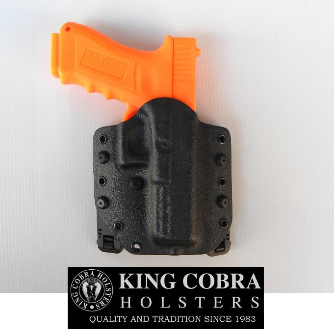 King Cobra Evo One Prime/MOLLE Glock 17 Fondina Kydex nera