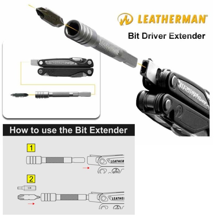 Leatherman BIT Driver Extender - silver 931009 - immagine 3