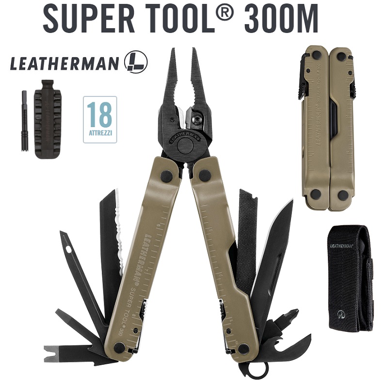 LEATHERMAN SUPER TOOL® 300M COYOTE - PINZA MULTIUSO (832762)