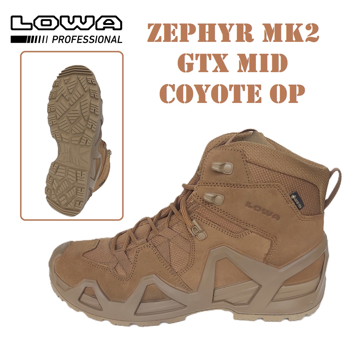 LOWA ZEPHYR MK2 GTX MID COYOTE BROWN