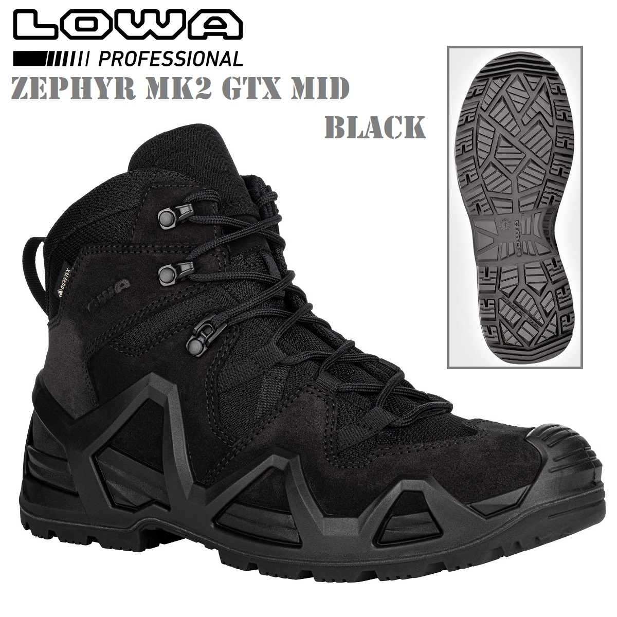 LOWA ZEPHYR MK2 GTX MID BLACK