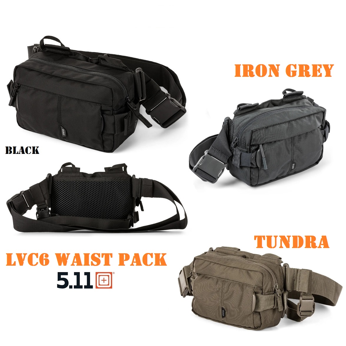 5.11 LVC6 WAIST PACK 2.0 ( 56702ABR) Marsupio /Tracolla per arma corta - nuovi colori