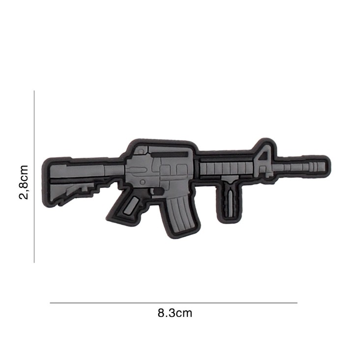 RIFLE GUN - PVC patch - con velcro sul retro - immagine 3