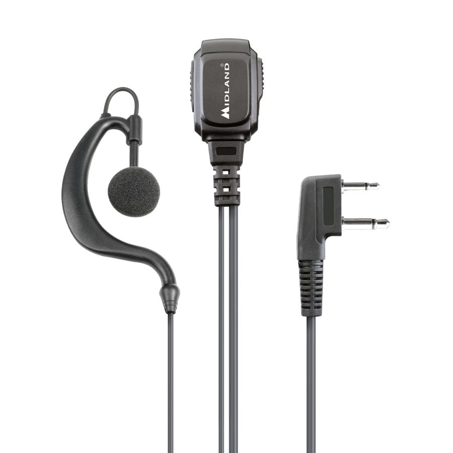 MIDLAND MA21 L Pro Auricolare con Microfono 2 Pin (C1496)