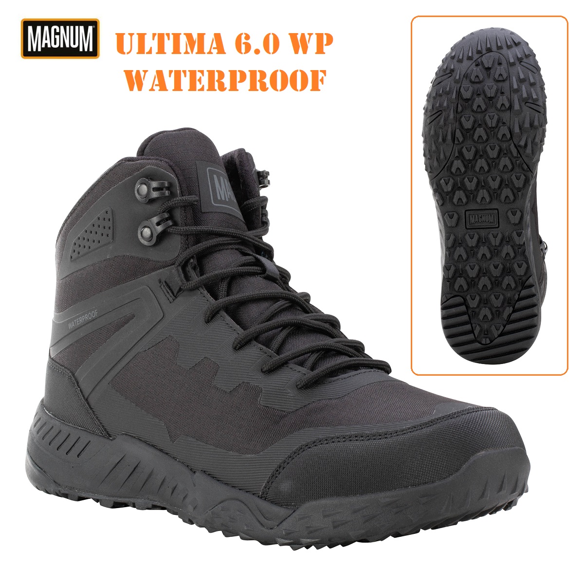 MAGNUM ULTIMA 6.0 WP MID Black Waterproof