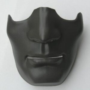 Man Face Mezza maschera in plastica nera