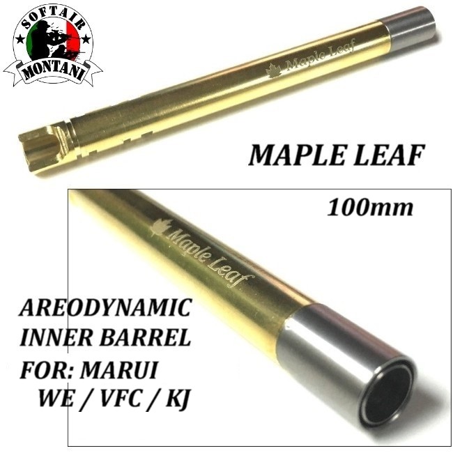 MAPLE LEAF Crazy Jet Areodynamic Inner Barrel 100mm for Marui /KJ/VFC/WE
