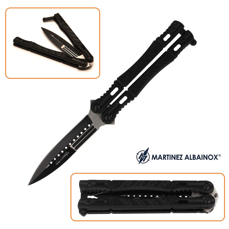 Albainox - Folding Knife Balisong Black - 02099