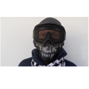 Combinazione Goggle a rete + sottomaschera a rete punisher