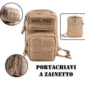 KEYHOLDER BACKPACK COYOTE - portachiavi mini zainetto (15909005)