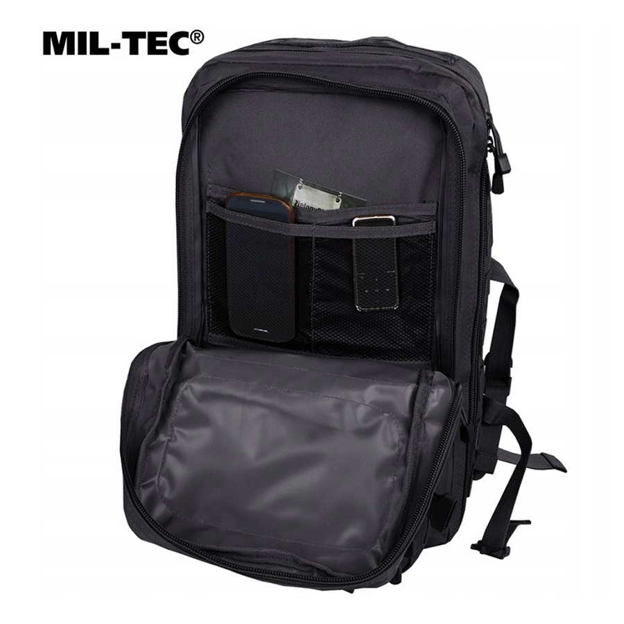 Mil‑Tec Large Assault Pack Black · Zaino Tattico 36 L · 14002202 - immagine 3