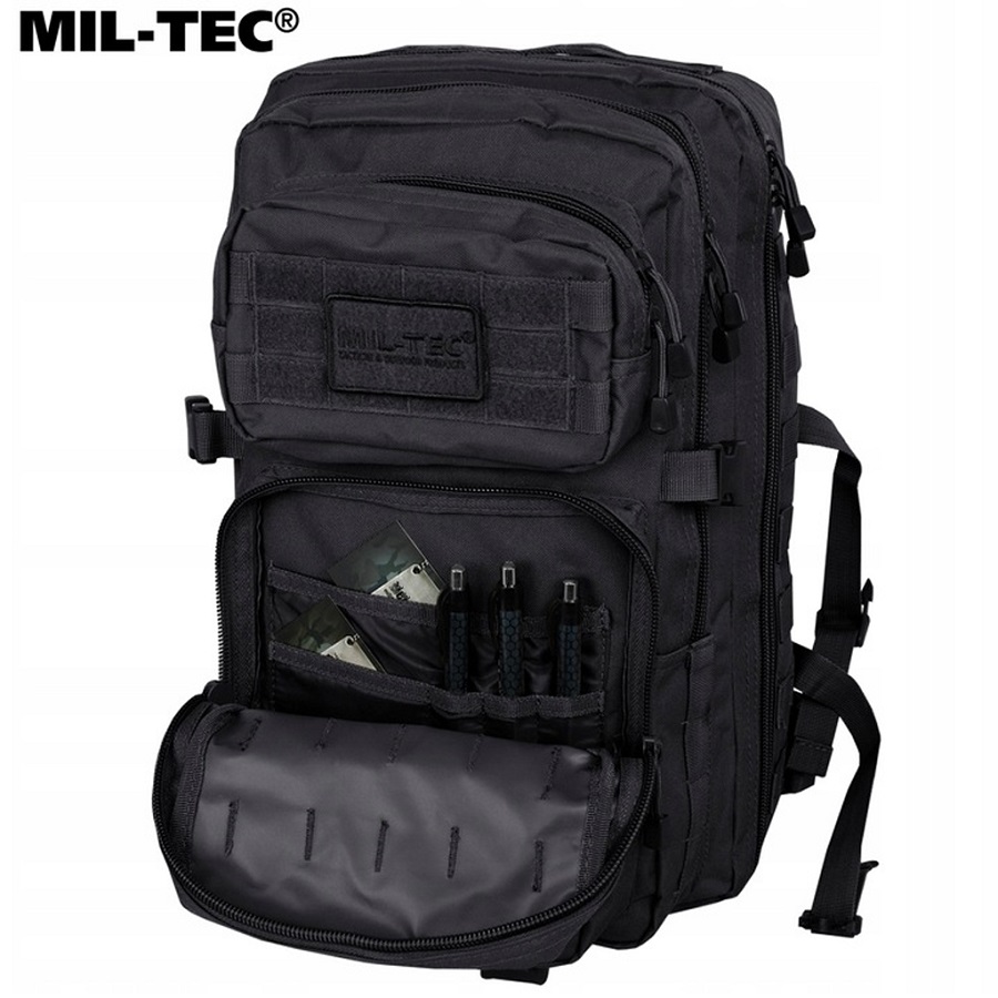 Mil‑Tec Large Assault Pack Black · Zaino Tattico 36 L · 14002202 - immagine 5