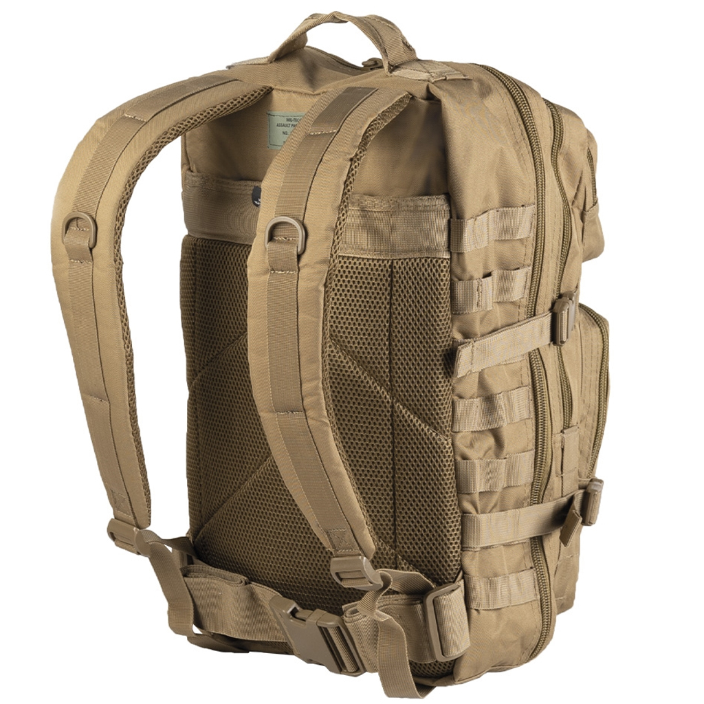 Mil‑Tec Large Assault Pack Coyote · Zaino Tattico 36 L · 51×29×28 cm - immagine 2