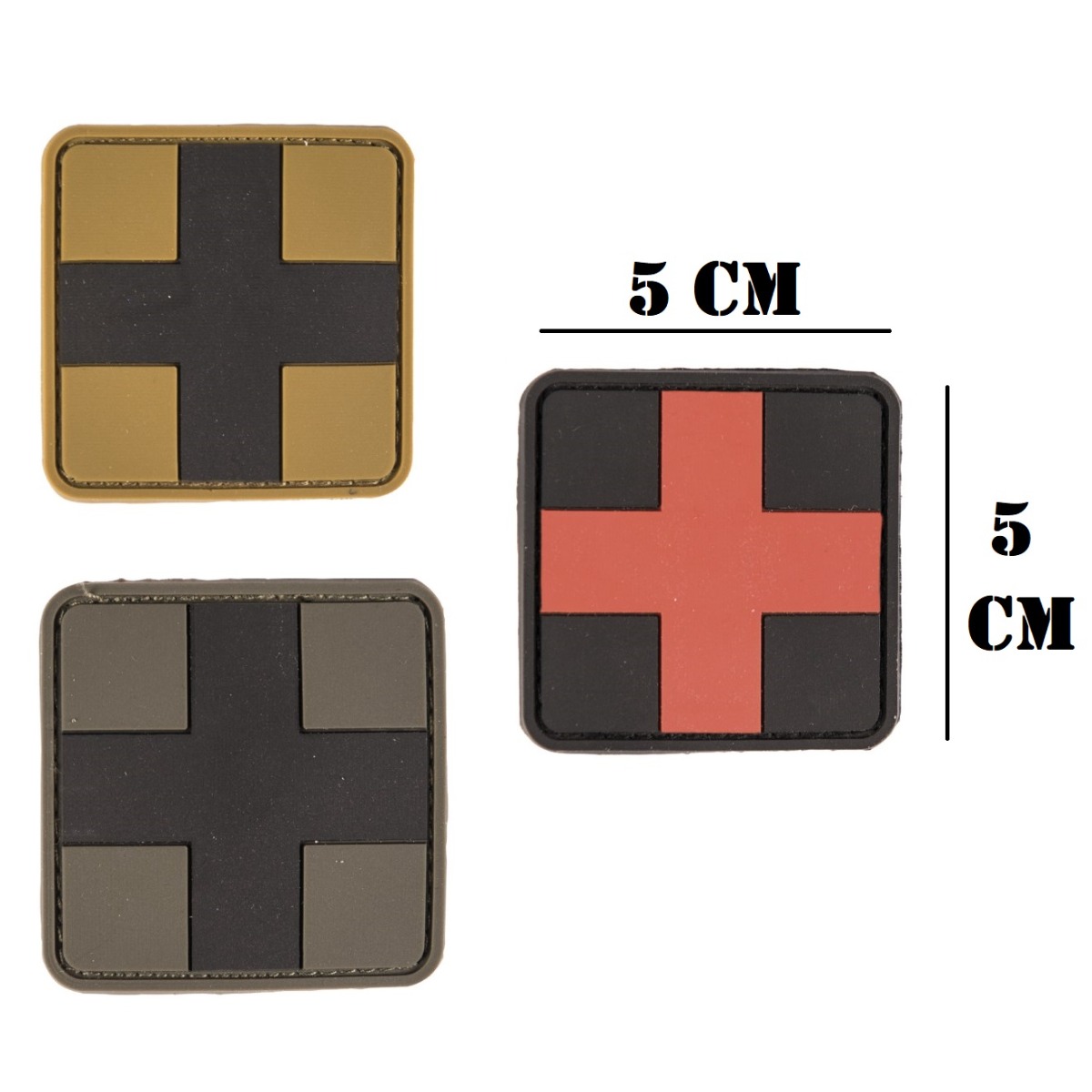 MIL TEC LARGE FIRST AID PVC PATCH 5x5 cm