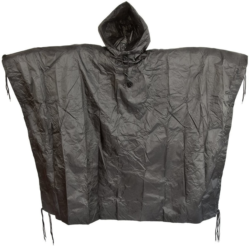 Mil-Tec Waterproof Poncho - Black (10630002) - Image 2
